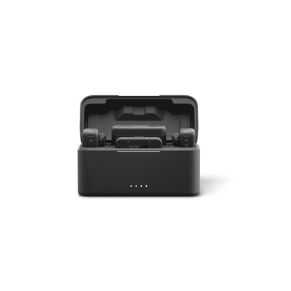 Kit Completo de micrófono inalámbrico GoPro (2 TX, 2 RX, Funda de Carga) - para GoPro/cámara/iPhone/Android, ultracompacto, reducción de Ruido, Control de Ganancia, vlogging