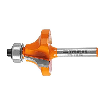 Truper BROU-RD1-1/4X, Broca para router, redondeadora con balero, 1 1/4"