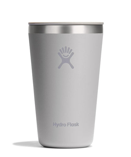 Vaso de 16 oz con tapa a presión de abedul