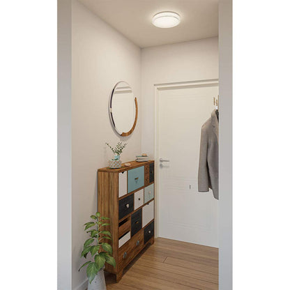 ILLUX Lámpara de sobreponer techo, LED, luz cálida (3000K), chico, 14W, anti-deslumbramiento, para cocina, garajes, escaleras, despensas. Illux – TL-6014.B30