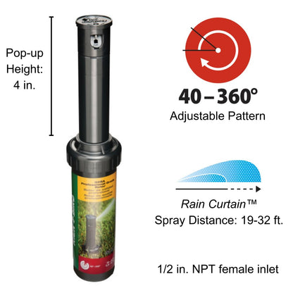 Rain Bird Outoor Products, Paquete de 4, 4 paquetes, Negros