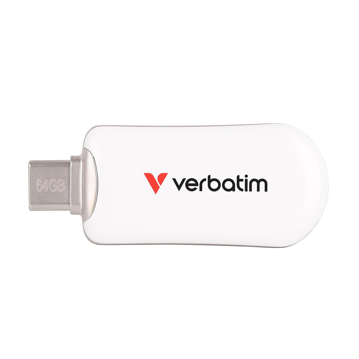 Verbatim Unidad Flash Plectra USB-C de 64 GB, Color Blanco
