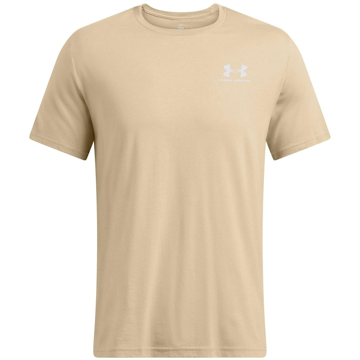 Under Armour Sportstyle - Playera de Manga Corta para Hombre - Estándar - CH - (300) City Khaki - White