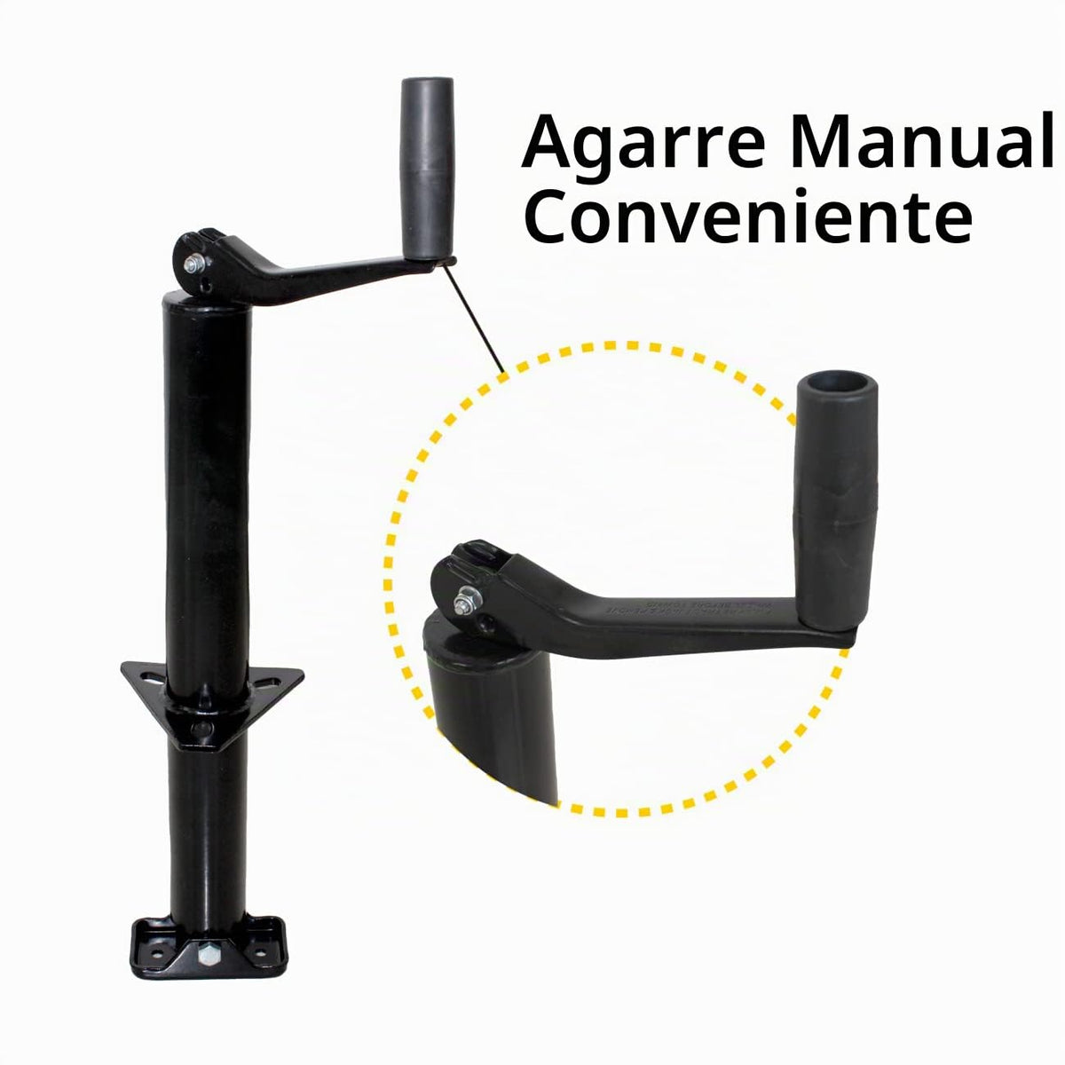 MaxxHaul Gato de Remolque con Montura en A 70159, 14 in, 2000 Libras, Viento Superior, Negro