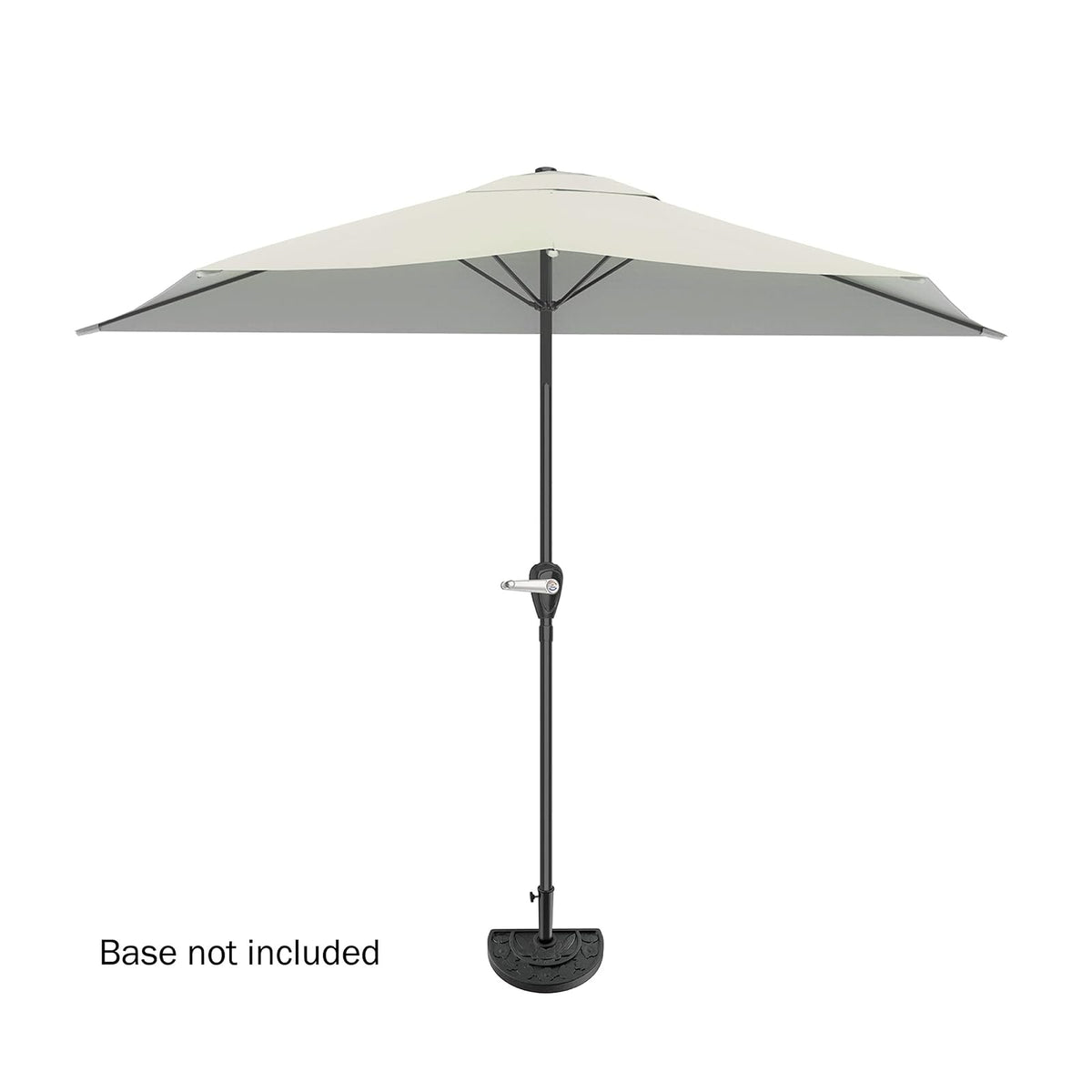 Pure Garden 50-145-T Half Round Patio Umbrella, Tan, 9'