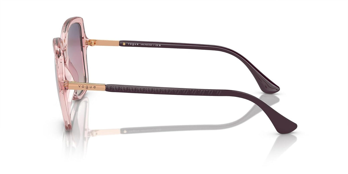 VOGUE LENTES SOLAR 0VO5538SL FEMALE FASHION INJECTED SQUARE TRANSLUCENT PINK 55