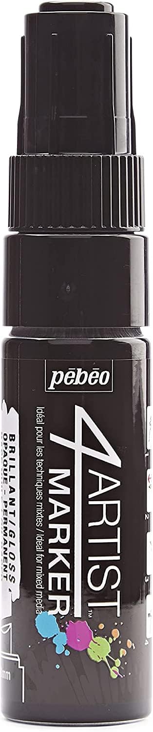 Pebeo 4Artist - Marcador, Negro, 8 mm, 1