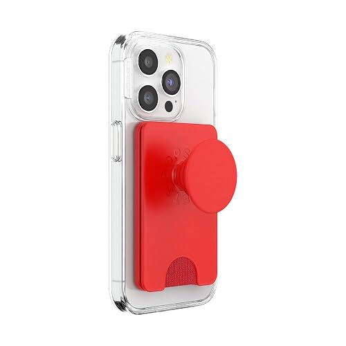 PopSockets - portafolios para teléfono con Agarre expandible y Anillo Adaptador para MagSafe, Soporte para Tarjetas de teléfono, Compatible con Carga inalámbrica, portafolios Compatible con MagSafe -