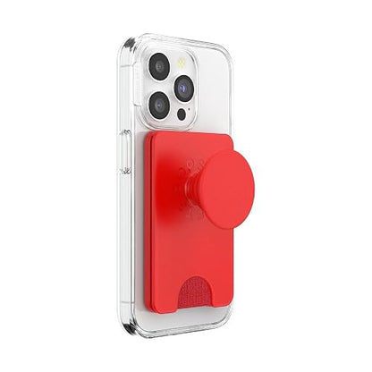 PopSockets - portafolios para teléfono con Agarre expandible y Anillo Adaptador para MagSafe, Soporte para Tarjetas de teléfono, Compatible con Carga inalámbrica, portafolios Compatible con MagSafe -