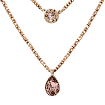 DKNY Collar Oro Rosa Niveles | Mediano, Mujer