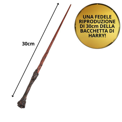 Wizarding World, auténtica Varita de Harry Potter de 30.5 cm con Tarjeta de hechizos Coleccionable, Juguetes para niños a Partir de 6 años
