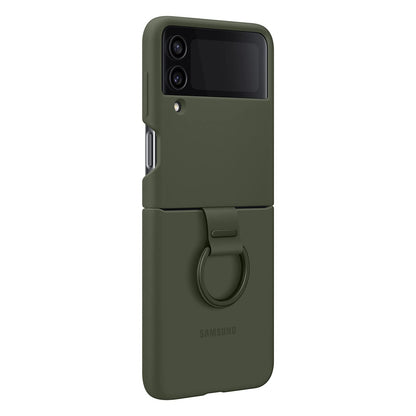 Samsung Funda para Galaxy Z Flip4 con Correa de Sujeción - Z Flip4 - SILICÓN - Crema