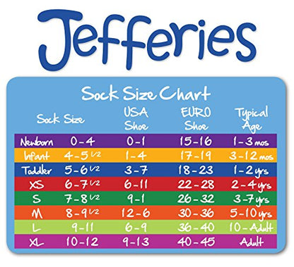 Jefferies Socks - Medias de algodón orgánico sin costuras para niñas