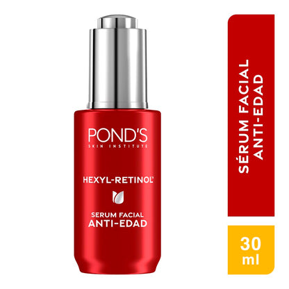 POND'S Sérum Facial Age Miracle Ultimate Youth con Hexyl-Retinol para una piel más firme, luminosa y joven, disminuye las líneas de expresión y las manchas 30 ml