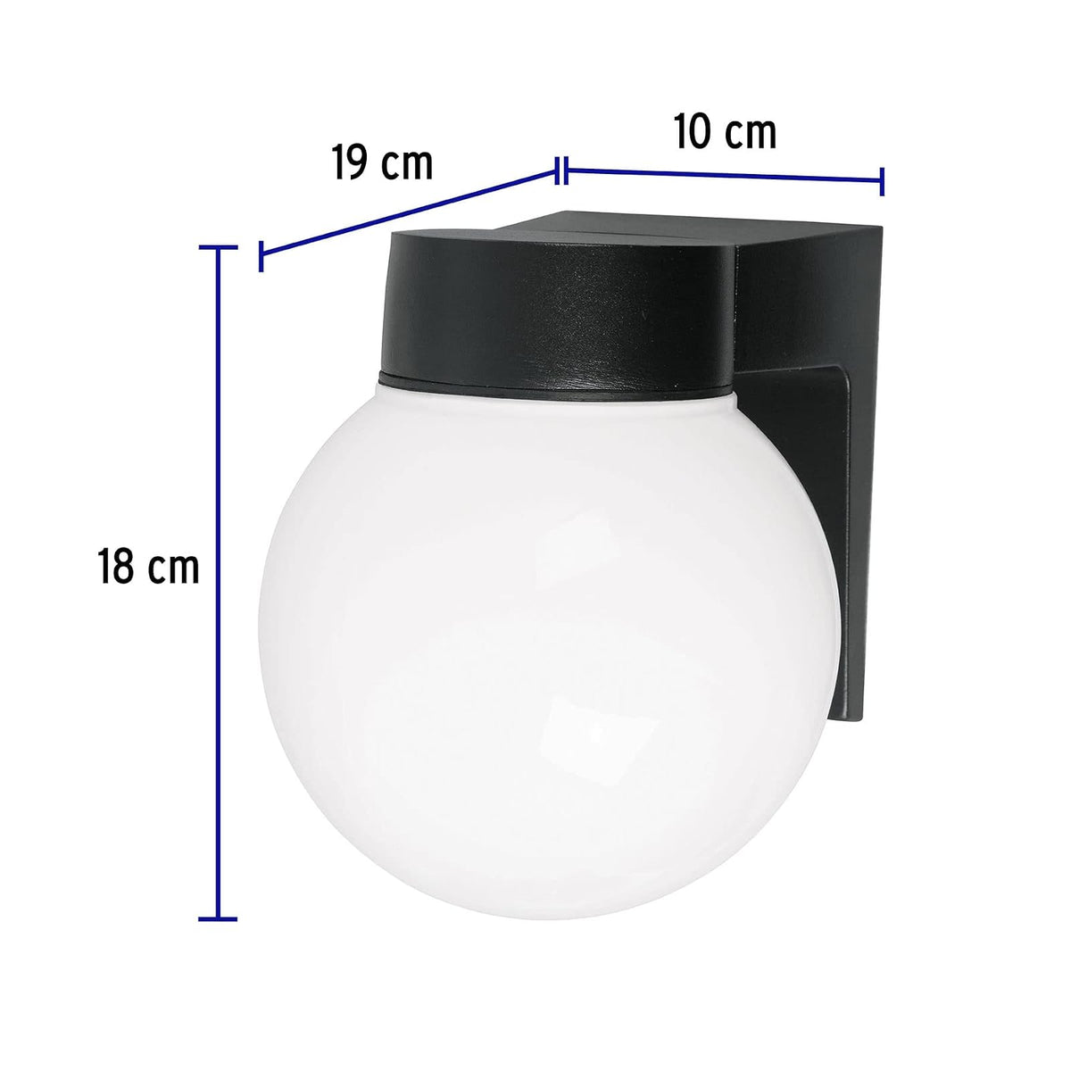 Volteck Lait ARB-001S, Arbotante tipo globo, 1XE26