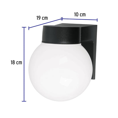 Volteck Lait ARB-001S, Arbotante tipo globo, 1XE26