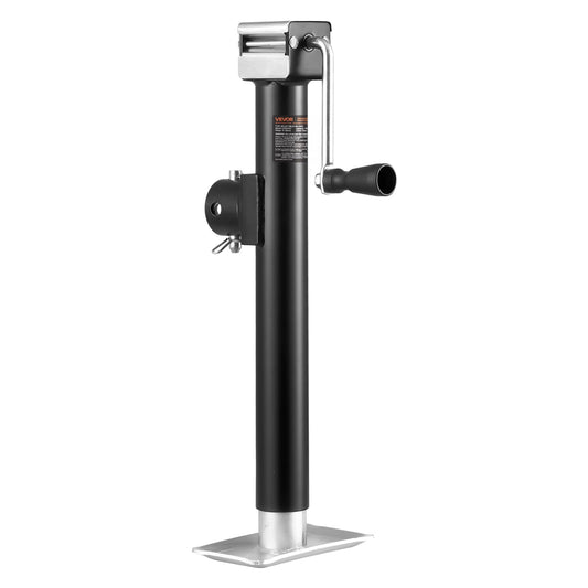 VEVOR Gato Hidráulico para Remolque, Carga Dinámica de 5000 LB, con Montaje en Tubería Soldable y Mango Ergonómico, Recorrido Vertical, para Remolques de Vehículos Recreativos, Caballos, Utilitarios