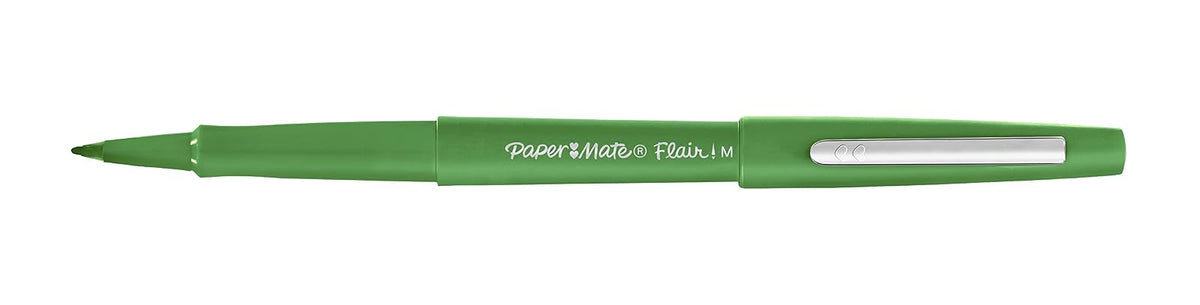 Paper Mate Flair Marcador 1919653 | Paquete de 14, colores variados, punta porosa, guarda punta