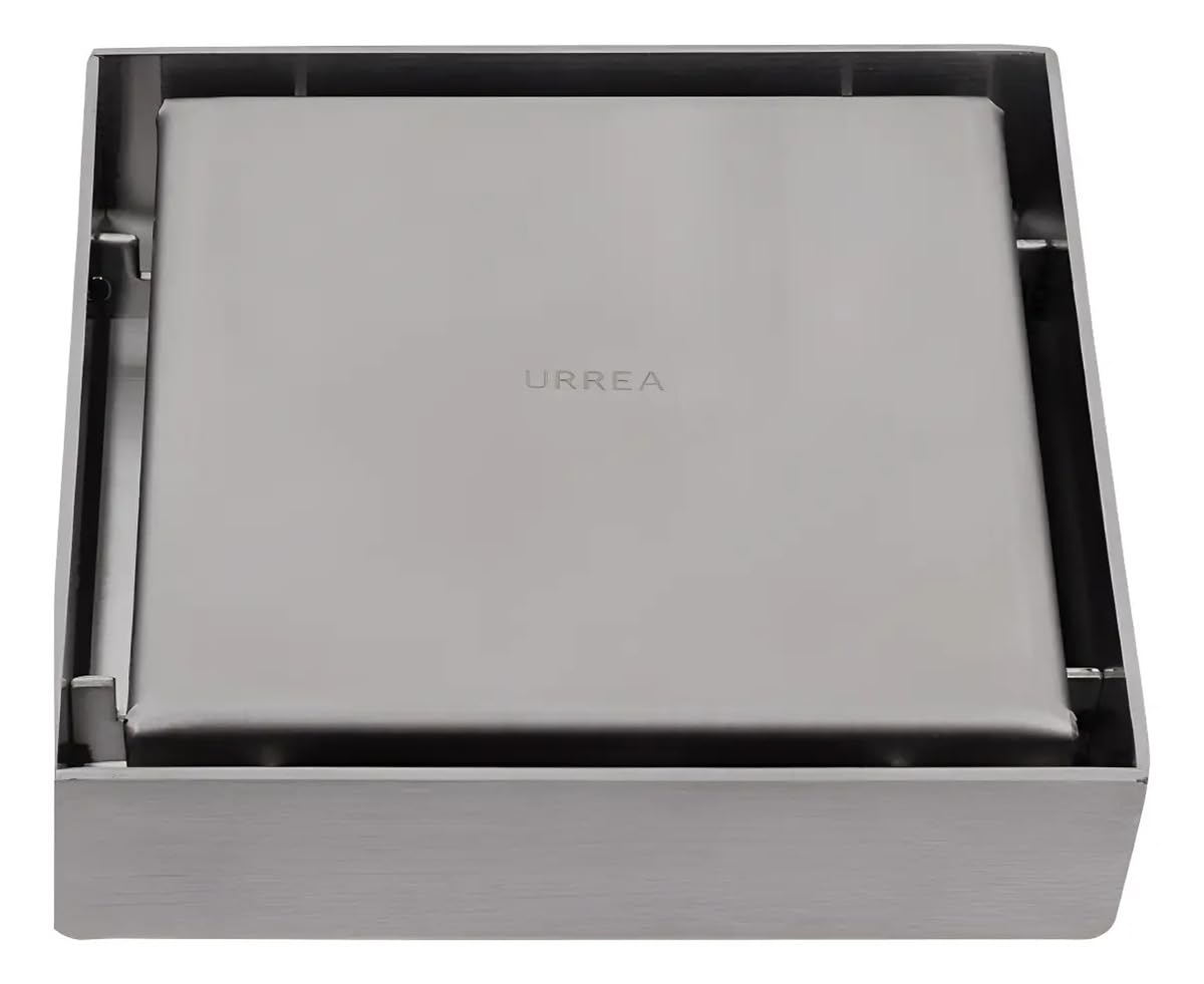 URREA Coladera de Acero Inoxidable, Cuadrada con Rejilla, Modelo INOX, CCRINOX