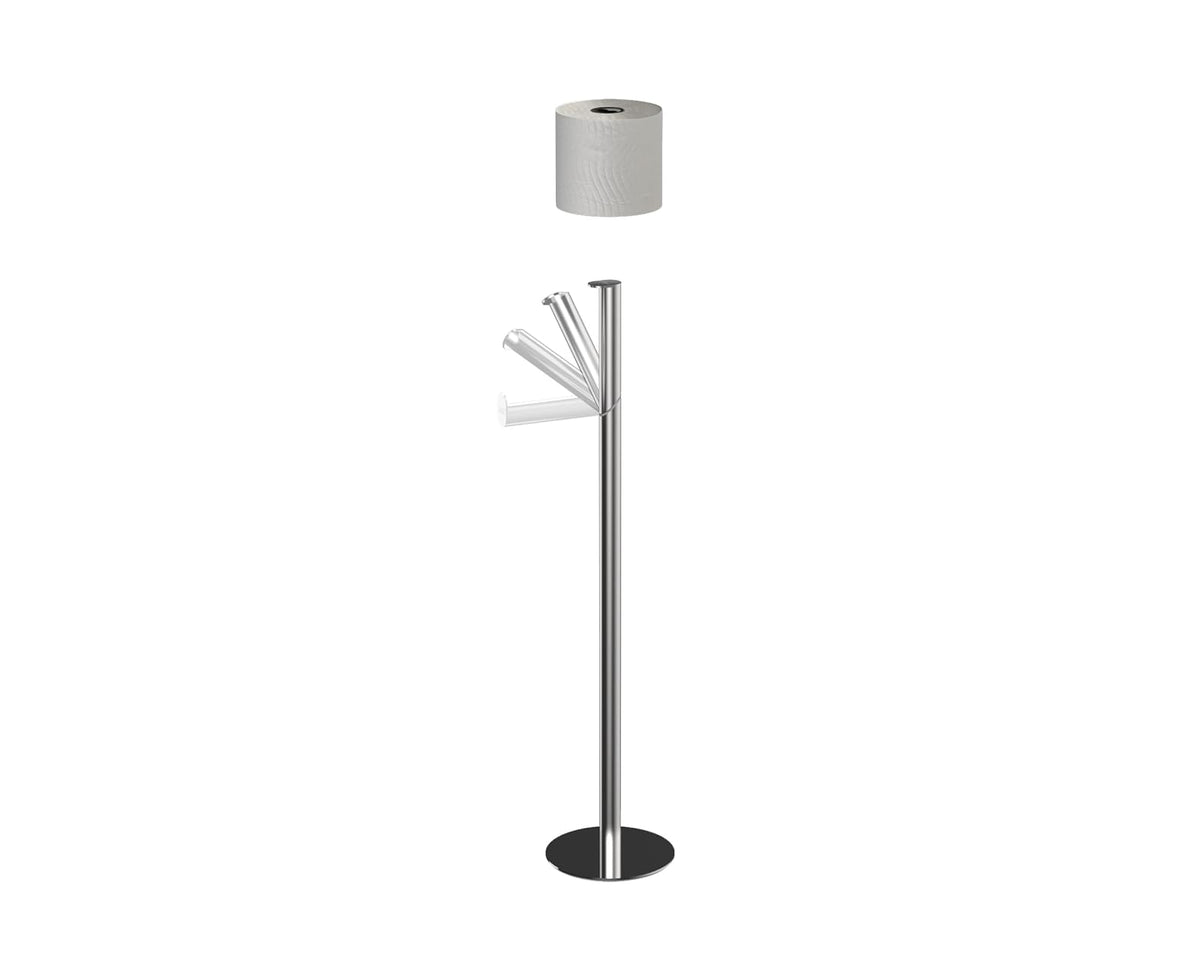 Joseph Joseph Soporte de Papel higiénico 2 en 1 Easystore Luxe