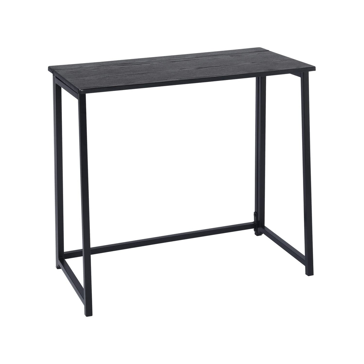 COKOS Escritorio Plegable para Computadora de Casa Marco de Metal Ahorro de Espacio Moderno y Simple Escritorio para Computadora Portátil para Sala de Estudio 80 x 44 x 74 cm Negro