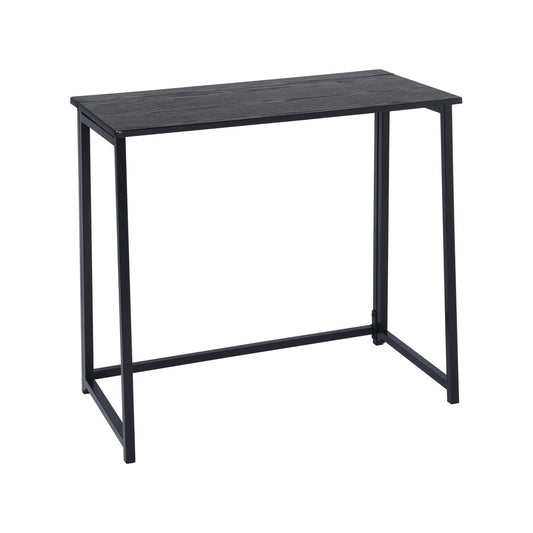 COKOS Escritorio Plegable para Computadora de Casa Marco de Metal Ahorro de Espacio Moderno y Simple Escritorio para Computadora Portátil para Sala de Estudio 80 x 44 x 74 cm Negro