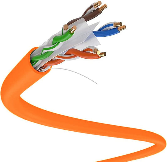 Dripstone - Cable Ethernet CAT6 de 1000 pies, cable LAN de red a granel, 23 AWG, UTP sólido, 550 MHz, cable de Internet de alta velocidad, juegos, transmisión, oficina, uso doméstico, caja de