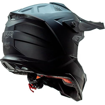 KOV Casco Terra Cross Negro Mate Solid Off-Road para Motocross Dot