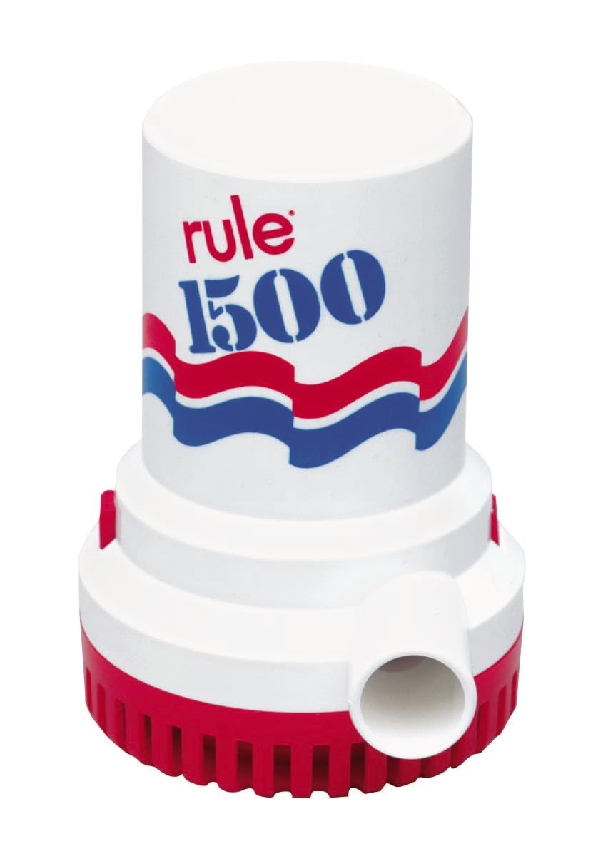Rule 1500 GPH Marine Bilge Pump, Non-Automatic