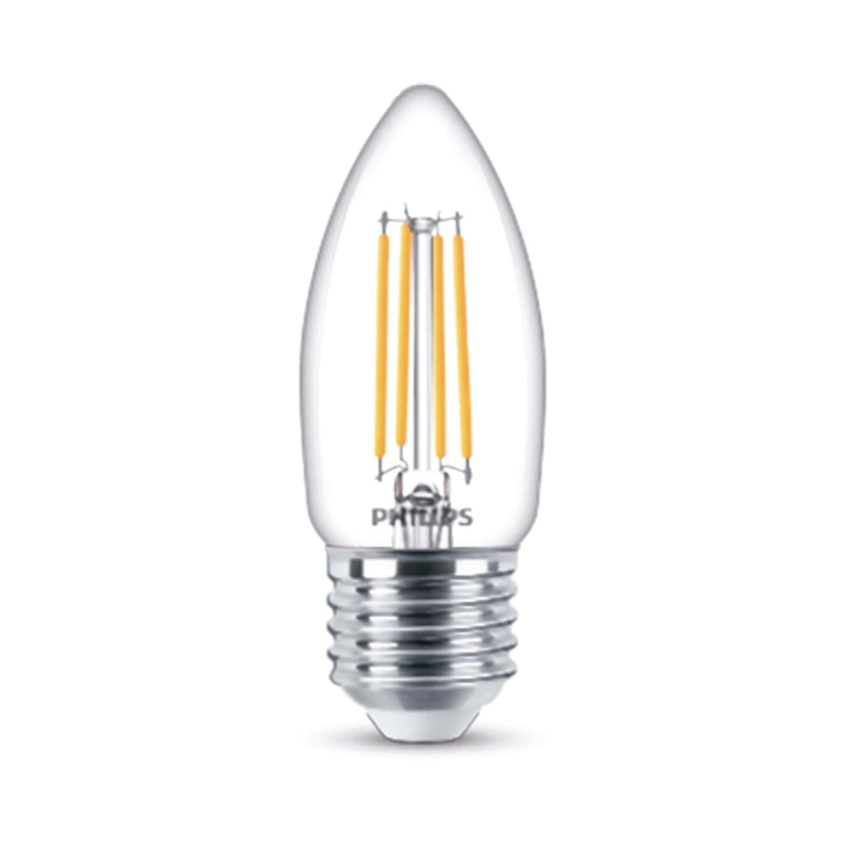 Philips LED Foco Filamento B11 base E27 luz fría 3 Pack