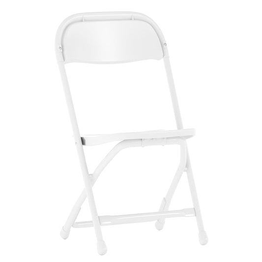 Kids White Plastic Folding Chair