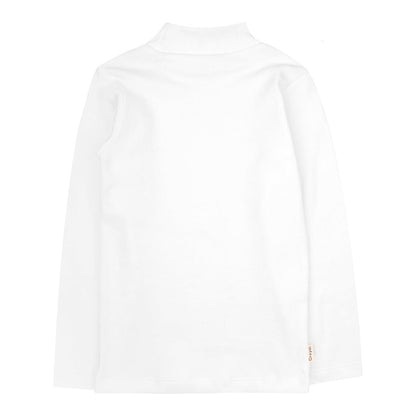 Baby Creysi Playera de Cuello Alto para Niña de Algodón con Tejido de Cárdigan Manga Larga