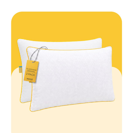 Nooz Almohadas Original Pack de 2 Estándar Suaves Esponjosas Mantienen su Forma Durables Soporte Ligero