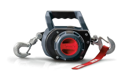 Warn 910500 Cabrestante portátil con Cable de 9 m: 227 kg, 750 Libras. Cuerda de Alambre de Capacidad