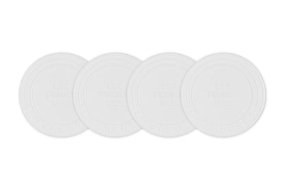 Le Creuset Posavasos de Silicona (EST. 1925), Juego de 4, Blanco