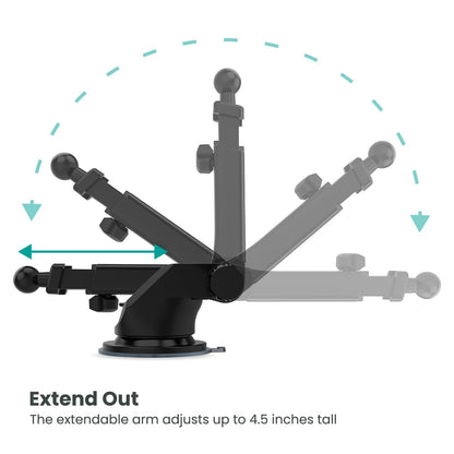 QuikCell Mount+Suction+Vent 2 in 1 Air Vent Dashboad Car Mount Charge