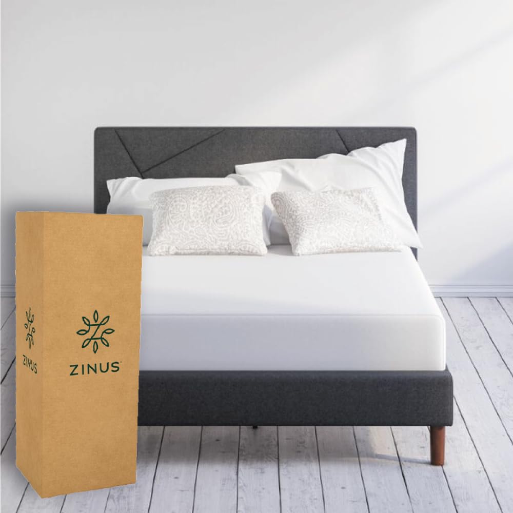 Zinus Green Tea Premium Colchón de Memory Foam con Té Verde - Queen - 15