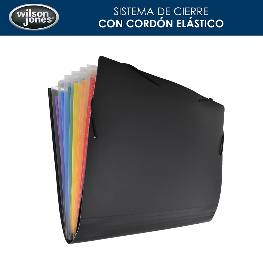 Wilson Jones Archivo Expandible 10 cm, 6 Divisiones Multicolor