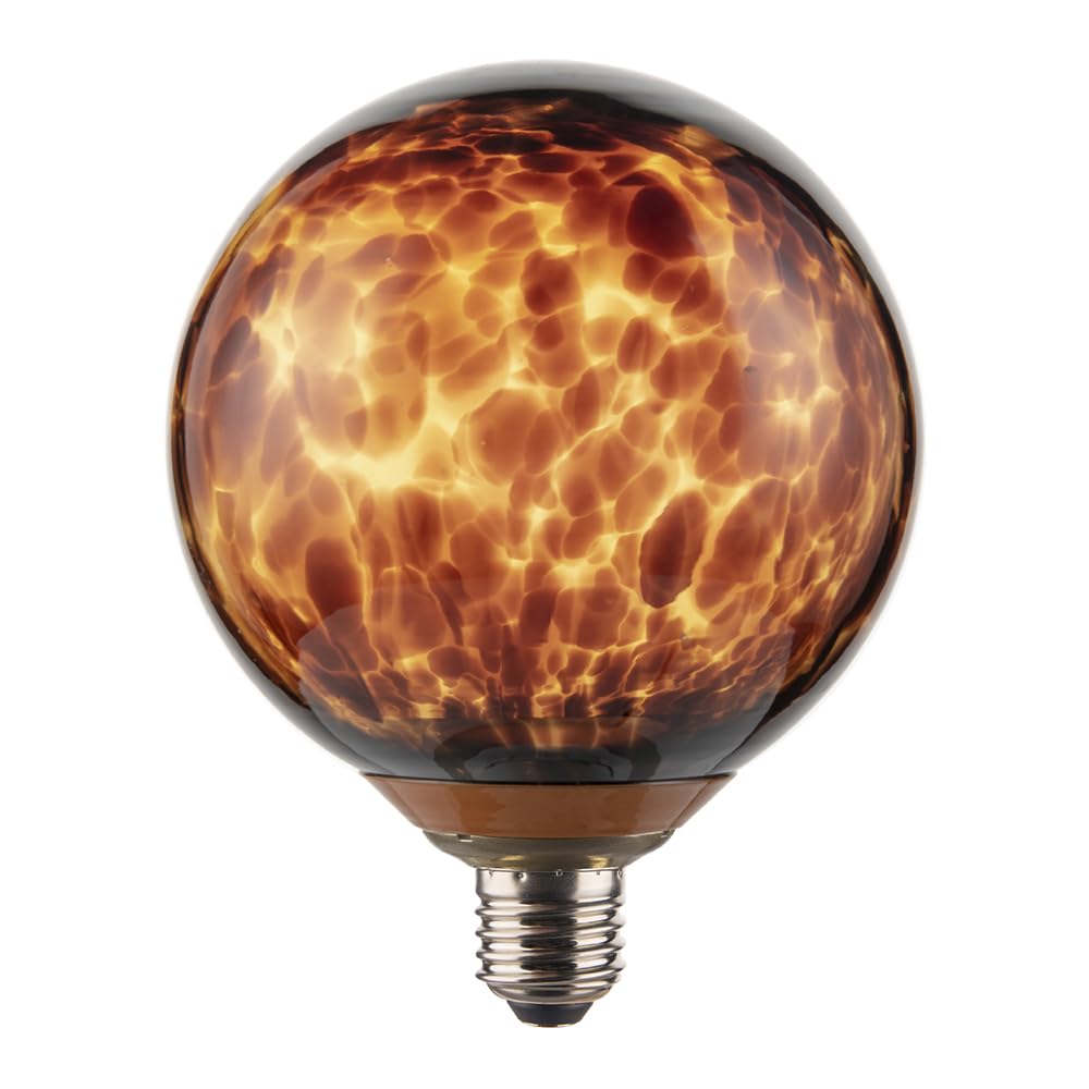 Tecnolite - Foco Globo G120 LED 4.5 W, Luz Ámbar, Base E27, No atenuable