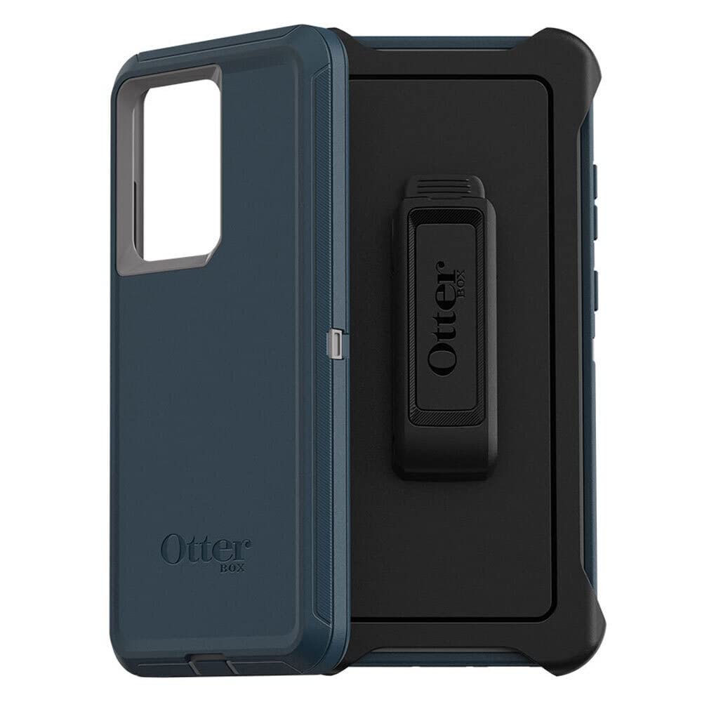 OtterBox Defender Series SCREENLESS Edition Case for Galaxy S20 Ultra/Galaxy S20 Ultra 5G (Only - Not Compatible with Any Other Galaxy S20 Models) - Gone Fishin (Wet Weather/Majolica Blue)