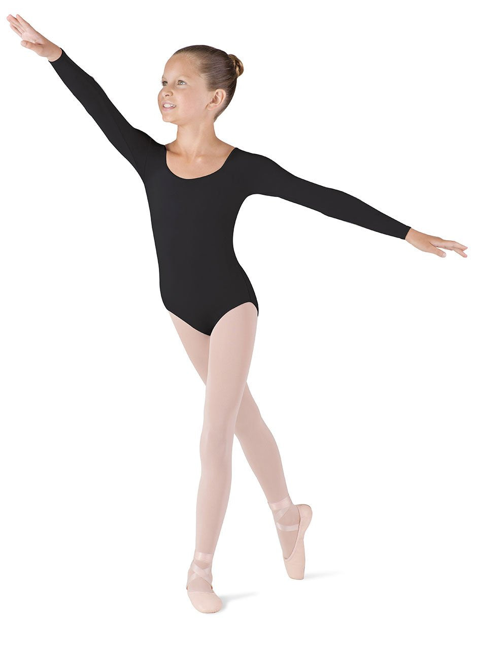 Bloch Meglio Microlux Maillot Manga Larga Niñas - 6X - Bloch Dance Girls Meglio Microlux - Maillot de manga larga - Negro