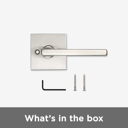 Kwikset 91570-029 Halifax - Palanca cuadrada semifalsa, (Halifax), none, Acero negro