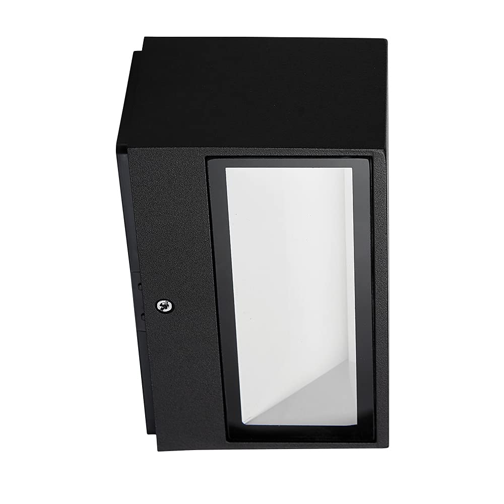 Tecnolite Lámpara de Exterior LED para Sobreponer HLED-370/N, 9 W, Luz Blanca Neutra, Negro
