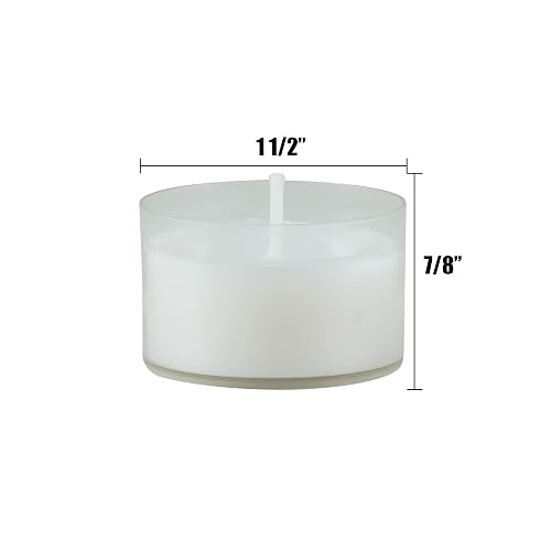 Stonebriar Velas de té sin Perfume de combustión Larga, combustión Prolongada de 6 a 7 Horas, 6-7 Horas, Variedad de colores, 96 Pack (6 Hour), 1