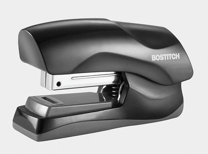 Bostitch - Grapadora de oficina resistente, capacidad de 40 hojas, sin atascos, media tira, cabe en la palma de tu mano, para aula, oficina o computadora, color negro