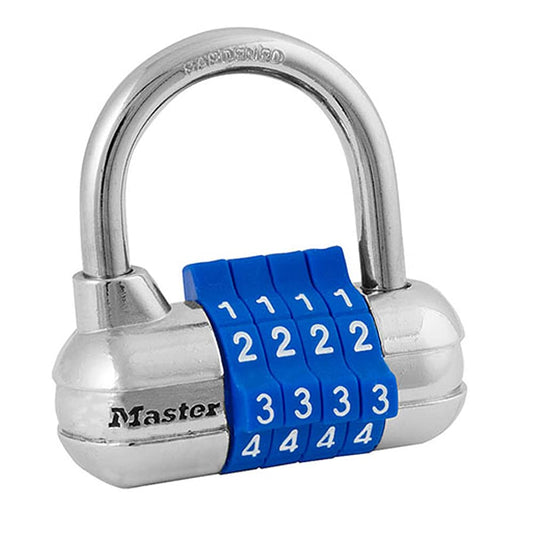Master Lock 1523D Set Your Own Combination Padlock, 1 Pack, Color may vary | Cerradura fuerte y duradera; cerradura de aluminio y acero, cerradura de gimnasio, cerradura de combinación de seguridad