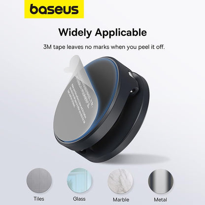Baseus BS-HP016 Soporte Magnético de Pared Plegable para Smartphone, Negro