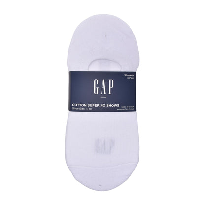 GAP 6pk Gap Original Ribbed Super No Show Calcetines Mujer