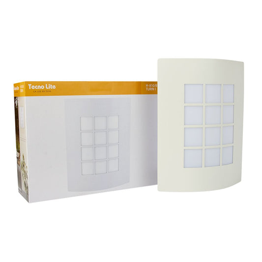 Tecnolite - Lámpara de Pared para Exterior, Color Satinado, Base E27, 100 - 240 Volts