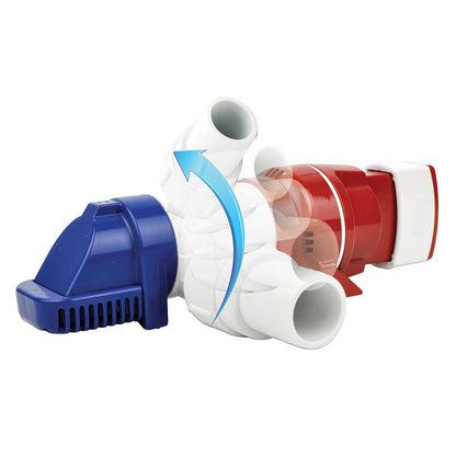 Rule LoPro Series Bombas de sentina compactas, montaje horizontal o vertical, descarga de 360 grados